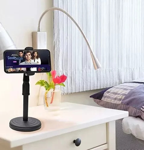 Suporte Para Celular De Mesa Com Altura Ajustável Angulo 360º Universal