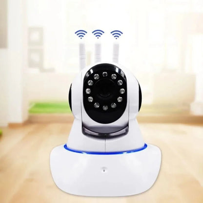 Câmera De Segurança Robô 3 Antenas Ip Wifi Com Rotação 360º 720p