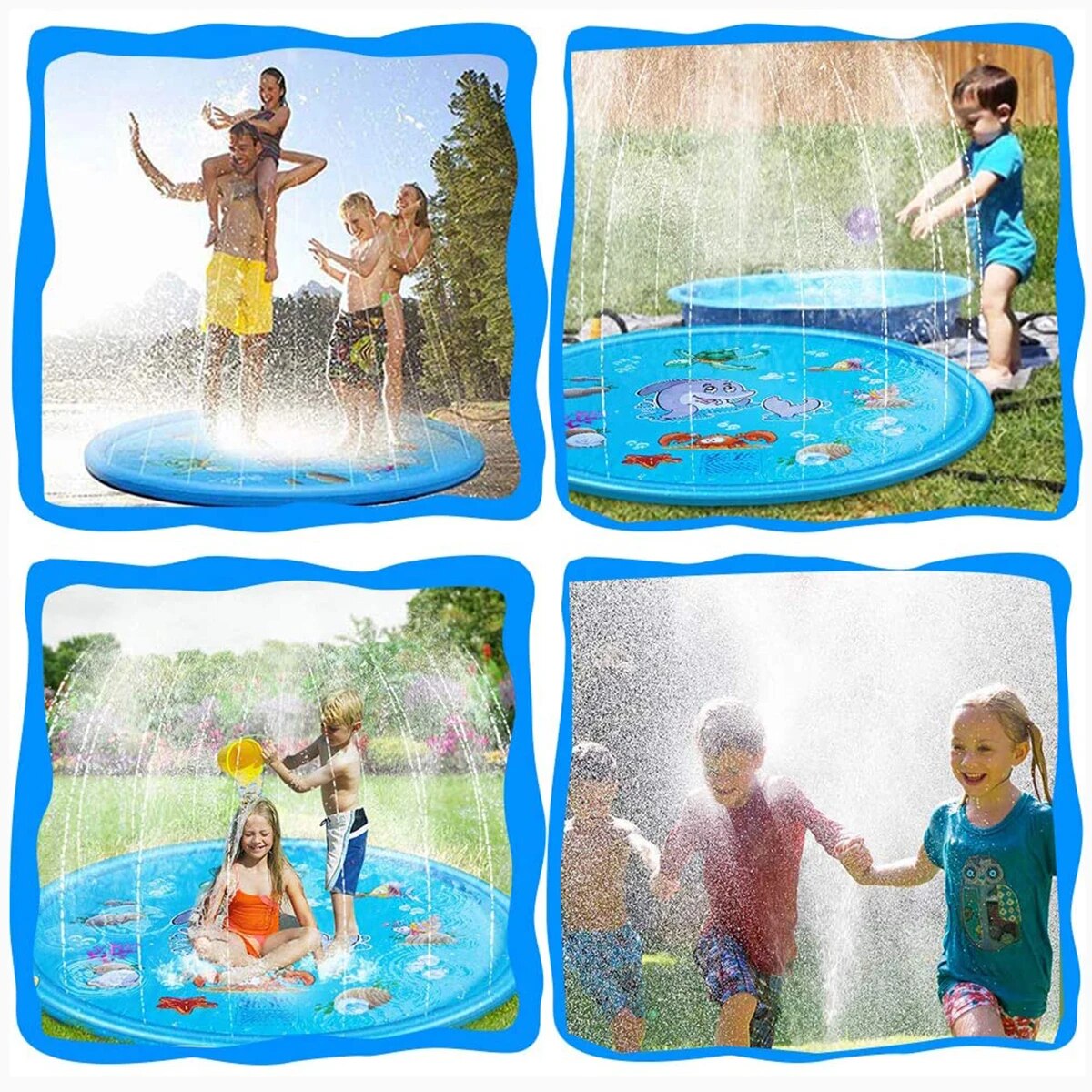 Sprinkler Piscina Inflável Infantil 170cm Crianças