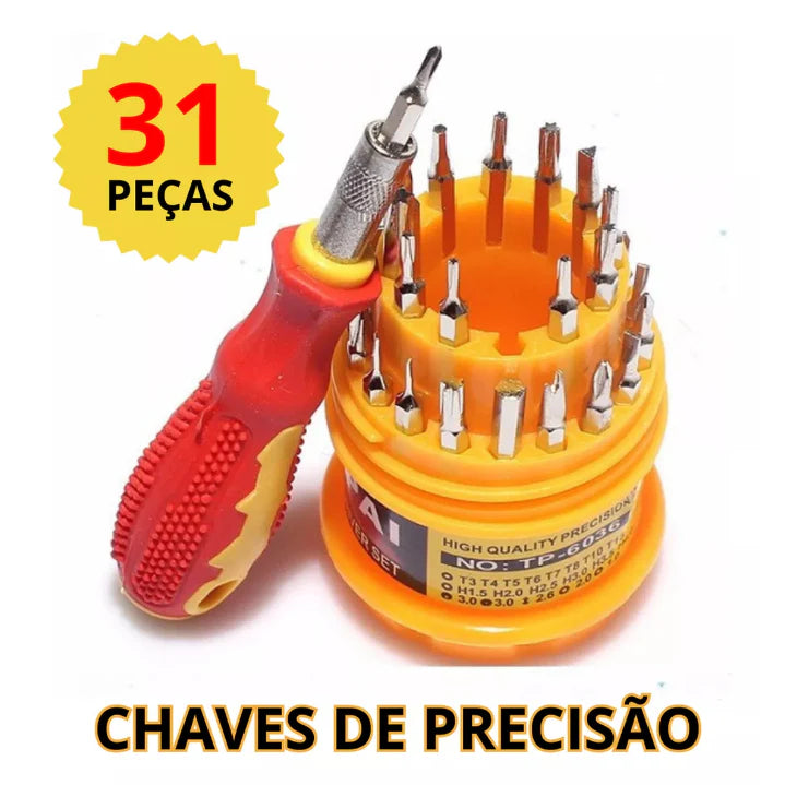 Kit De Chaves Para Manutenção E Montagem De Celulares E Eletrônicos (Pequeno)