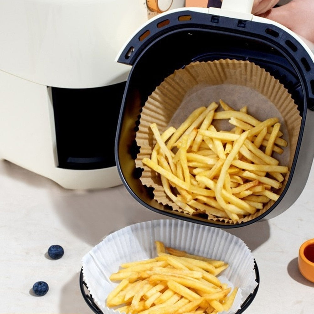 PROMOÇÃO !!! Forro De Papel Descartável Para Fritadeira Air Fryer (50 Peças).