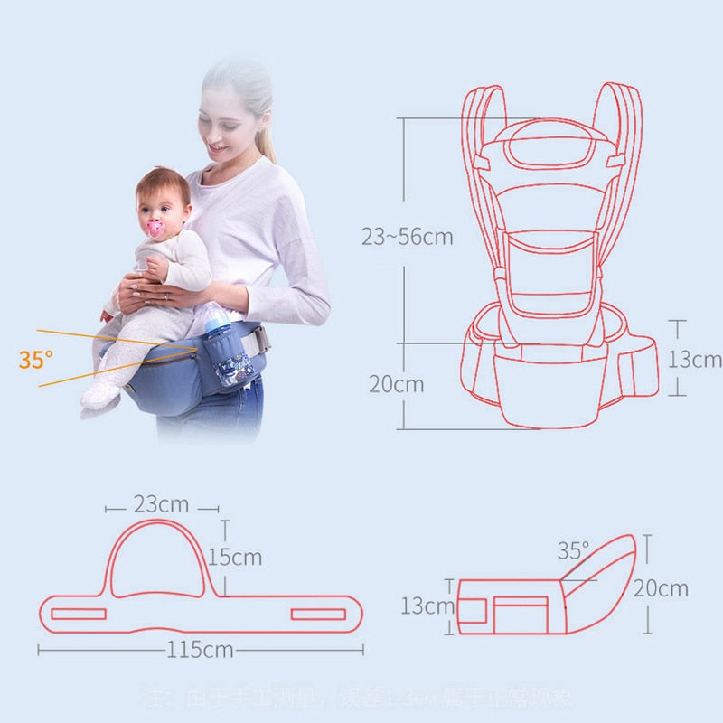 Canguru Portador de Bebê Ergonômico Multifuncional