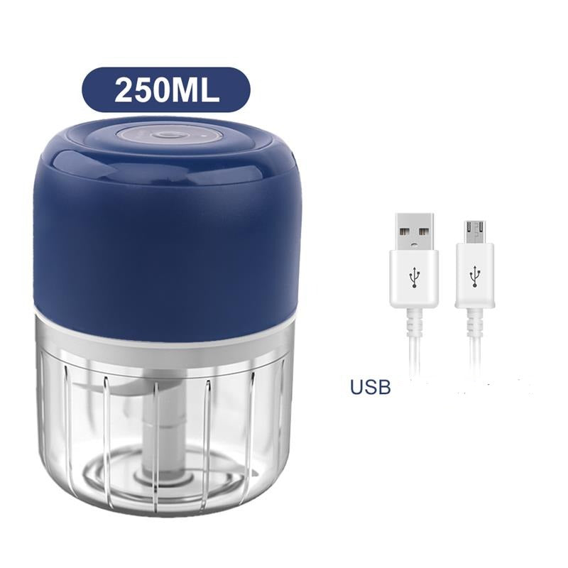 Mini Processador Elétrico de Alimentos Portátil 250ml.