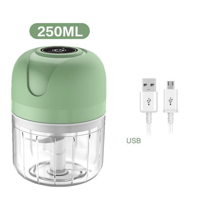 Mini Processador Elétrico de Alimentos Portátil 250ml.